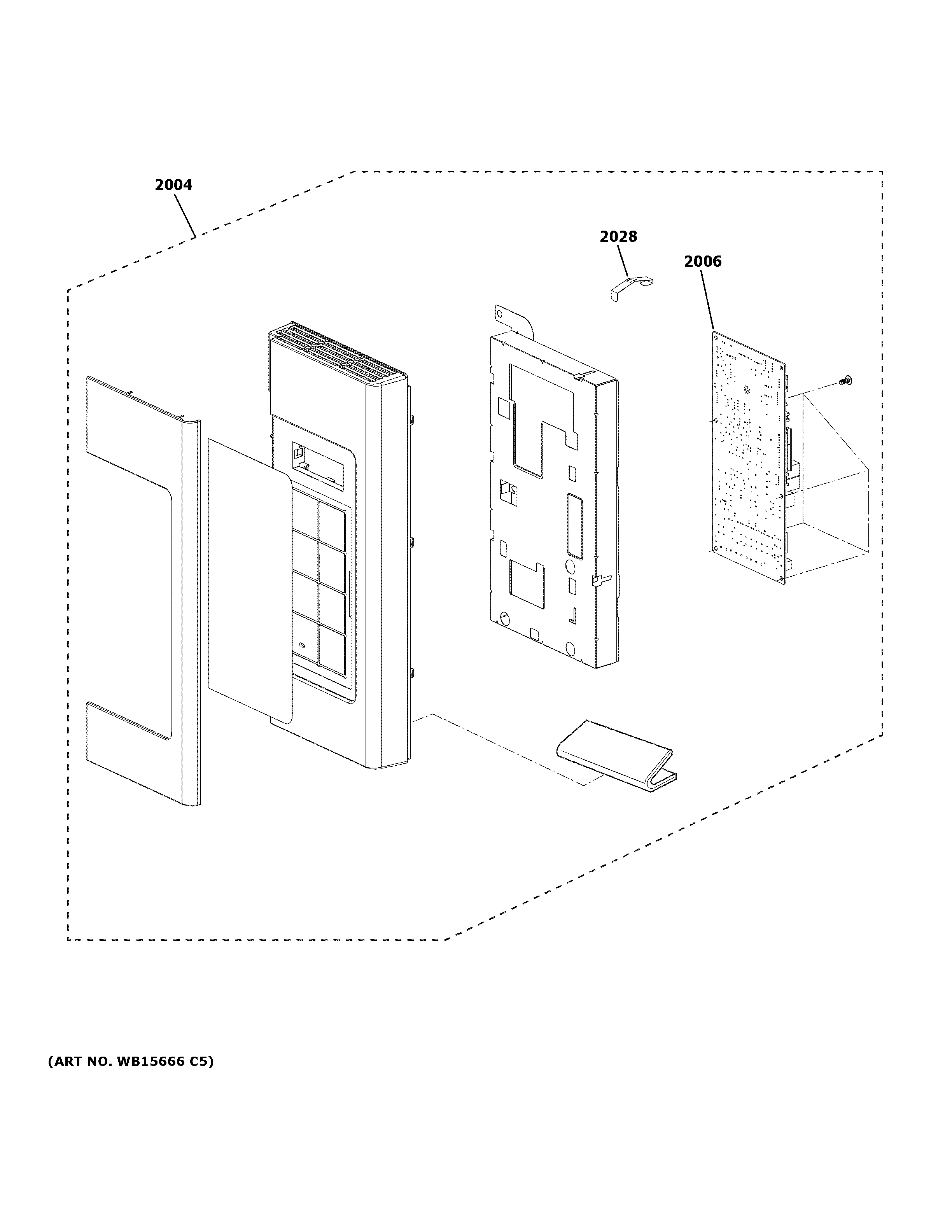 GE JVM3160RF8SS control parts diagram