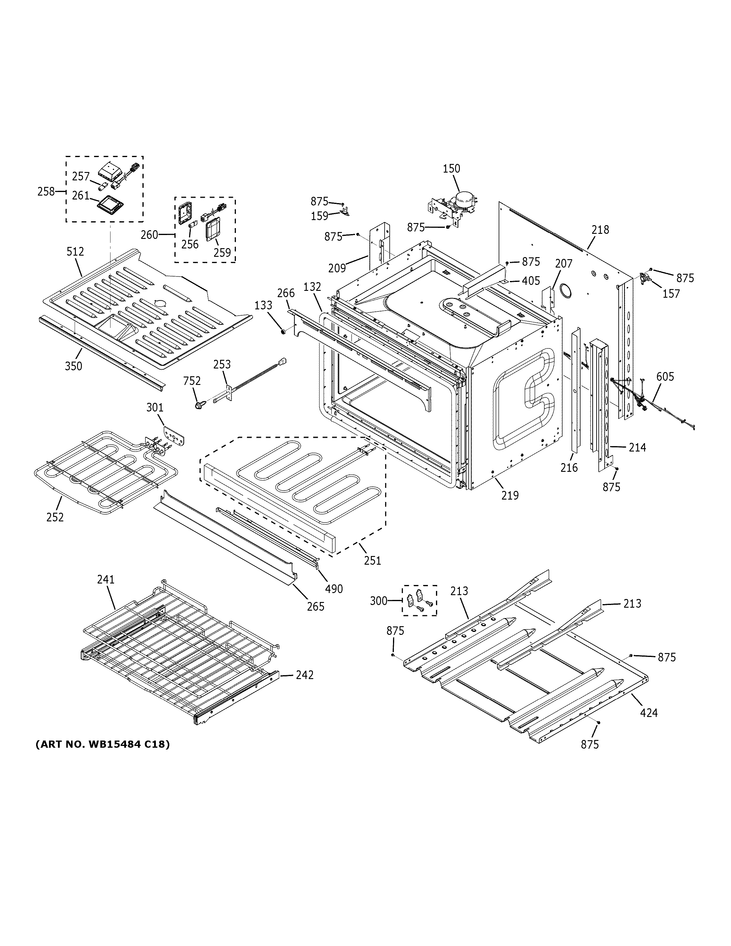 GE CTD70DP2N2S1 lower oven diagram