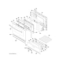 GE JGBS66DEK1BB door & drawer parts diagram