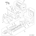 GE CFCP1RKBASS ice maker & dispenser diagram