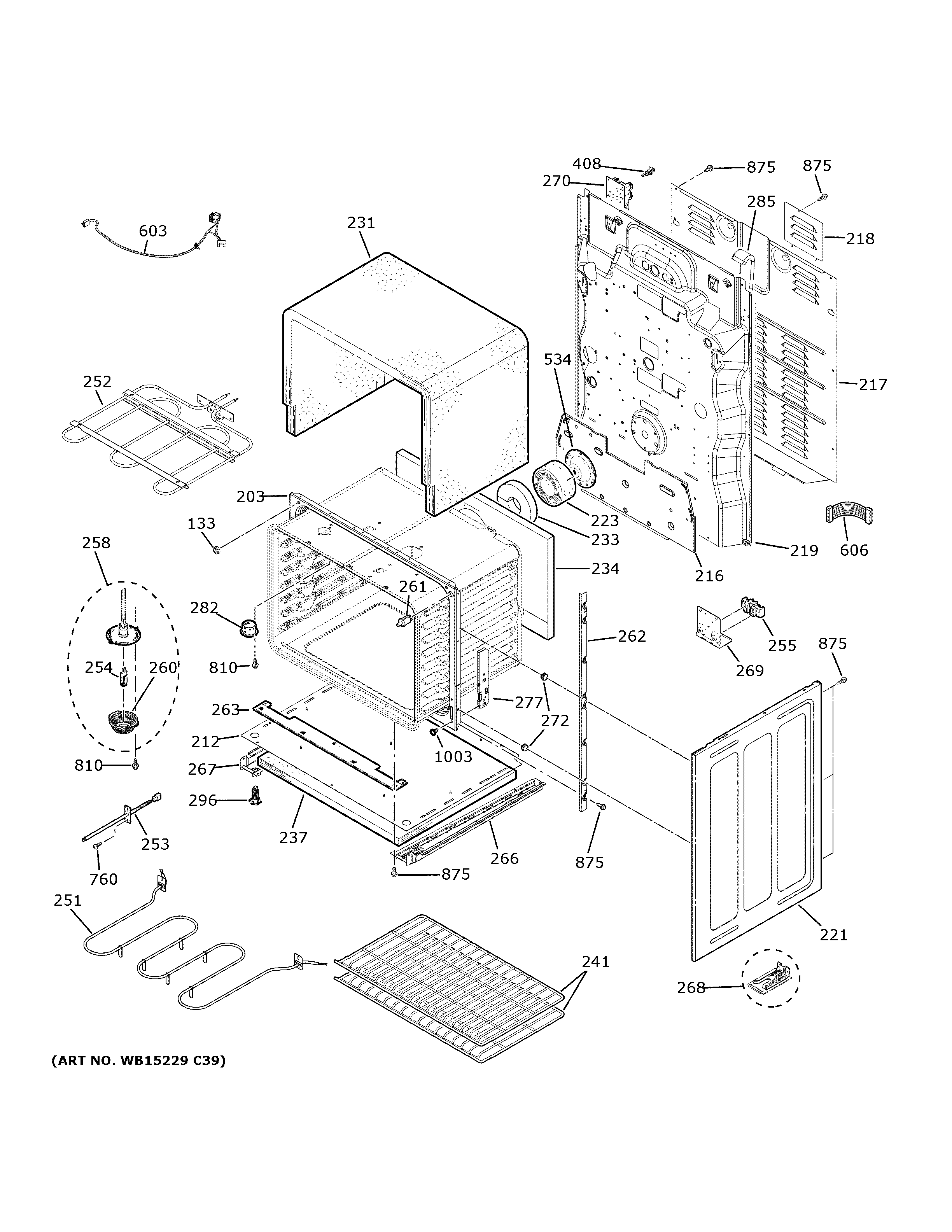 GE JBS86SP1SS lower oven diagram