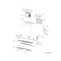 GE ZVW1360SP1SS range hood diagram