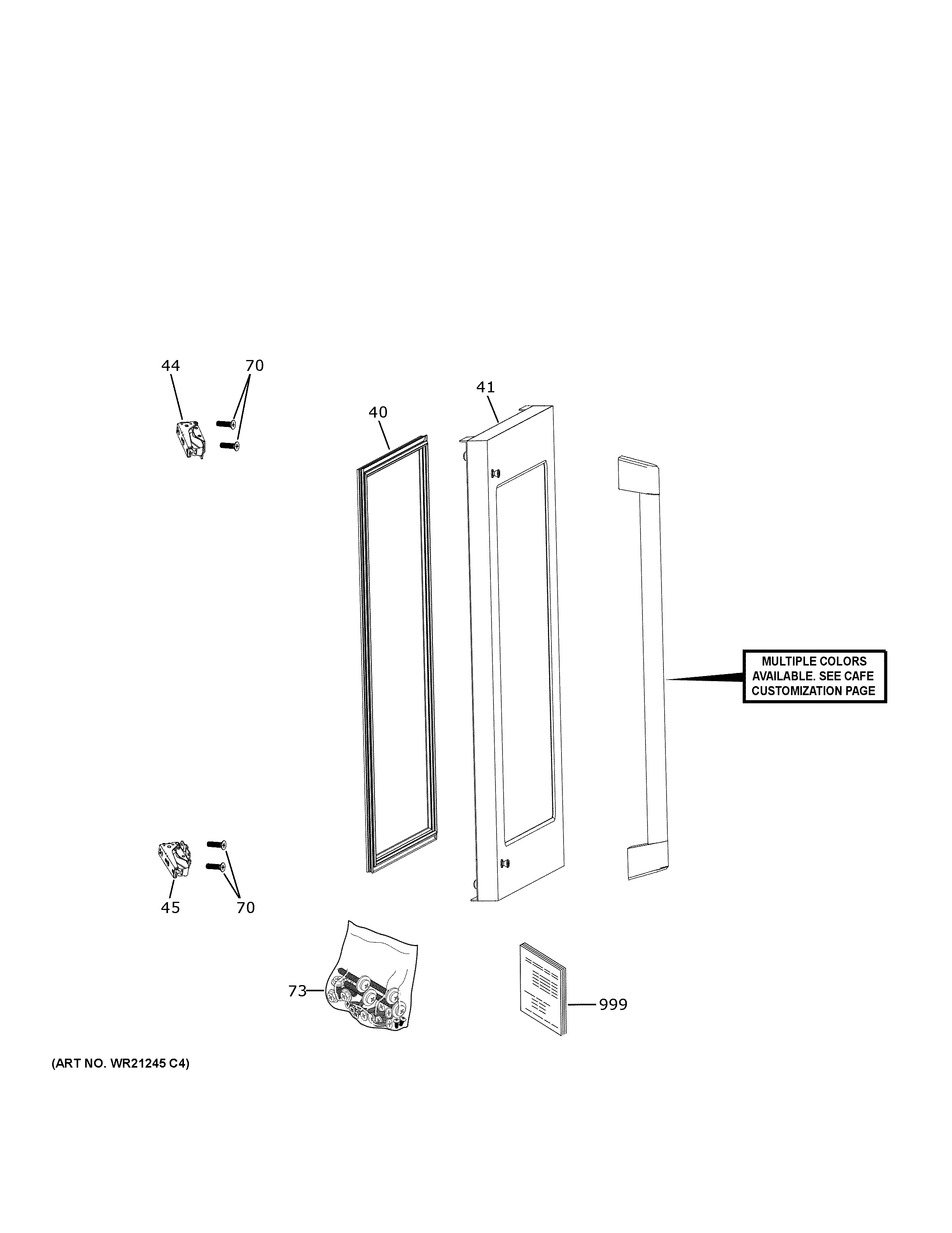 GE CCP06BP4PBW2 door diagram