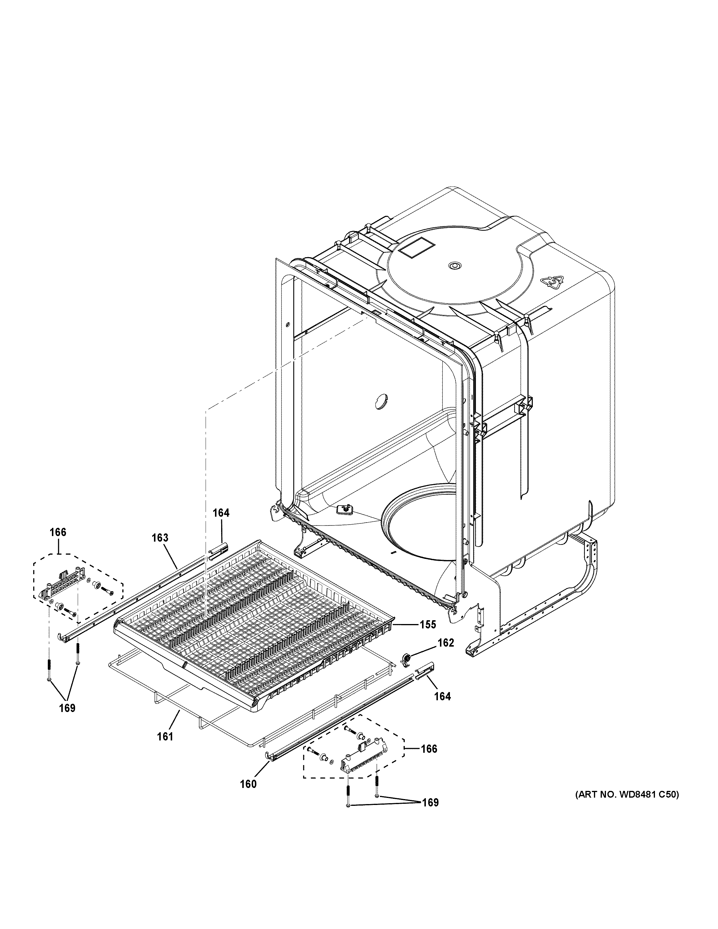 GE GDF640HGM2WW body parts (2) diagram