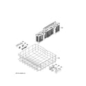 GE GDF630PGM3BB lower rack assembly diagram