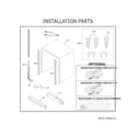 GE GDT630PFM6DS installation parts diagram