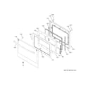 GE JKD3000DN1WW lower door diagram