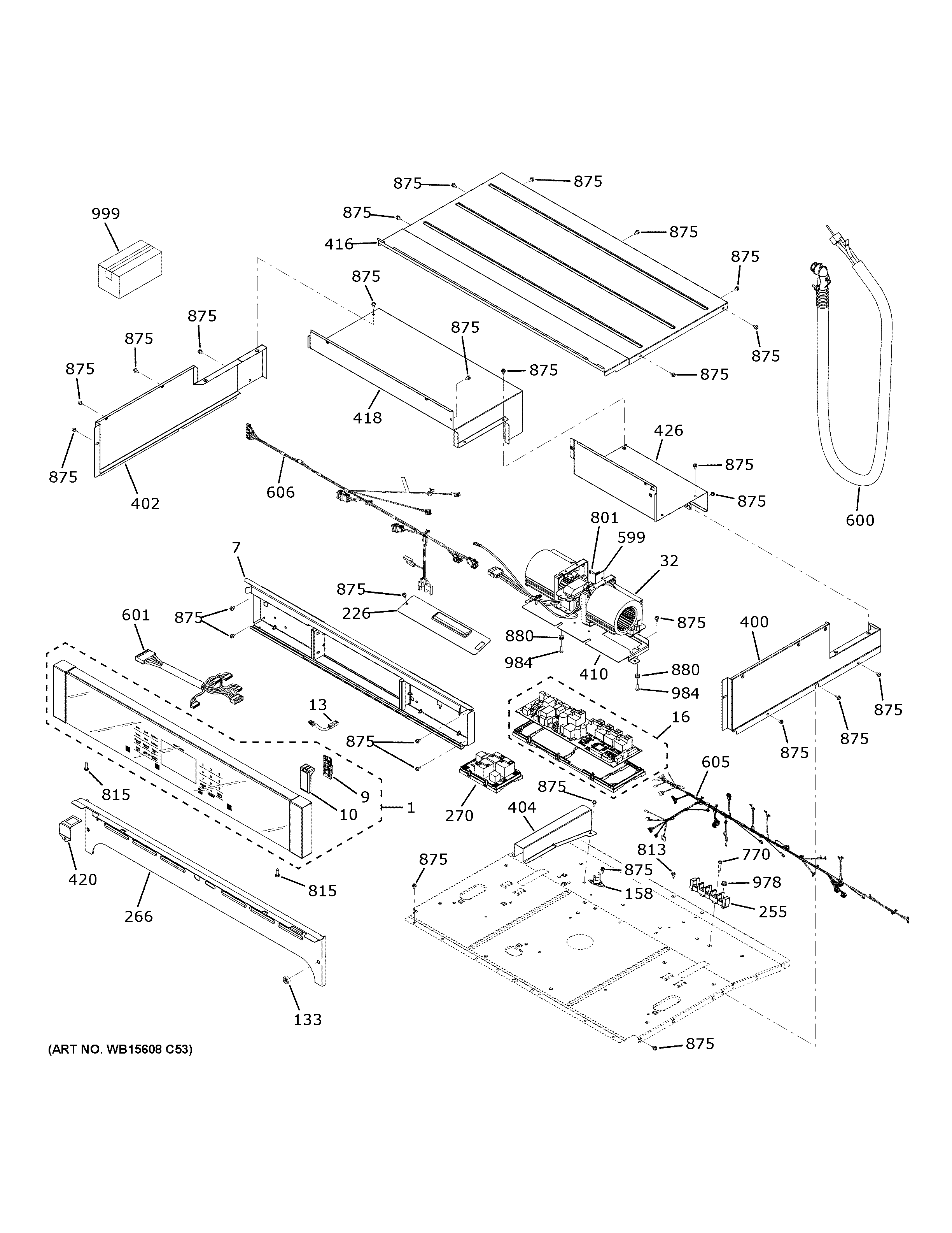 GE JKD5000DN1BB control panel diagram