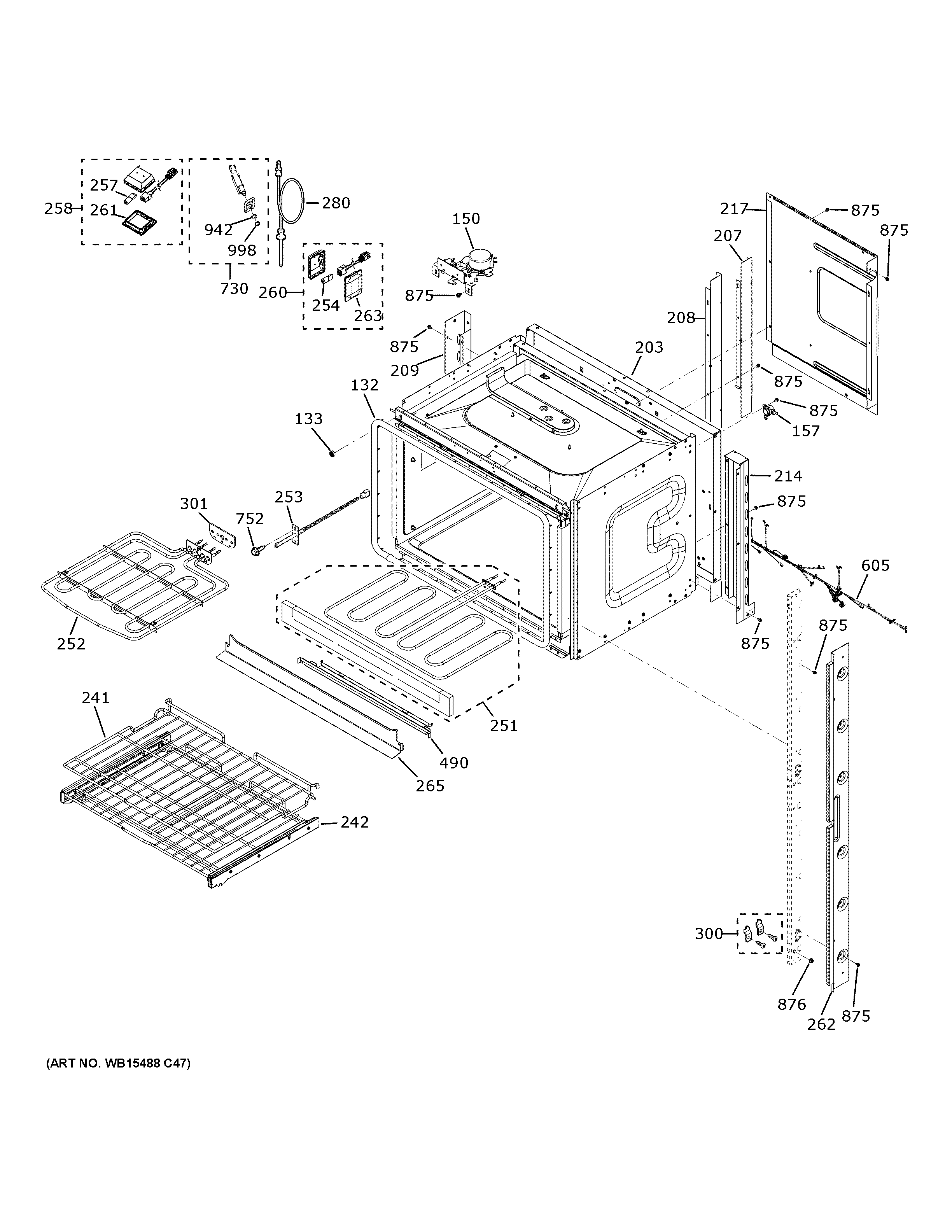 GE JKD5000DN1BB upper oven diagram