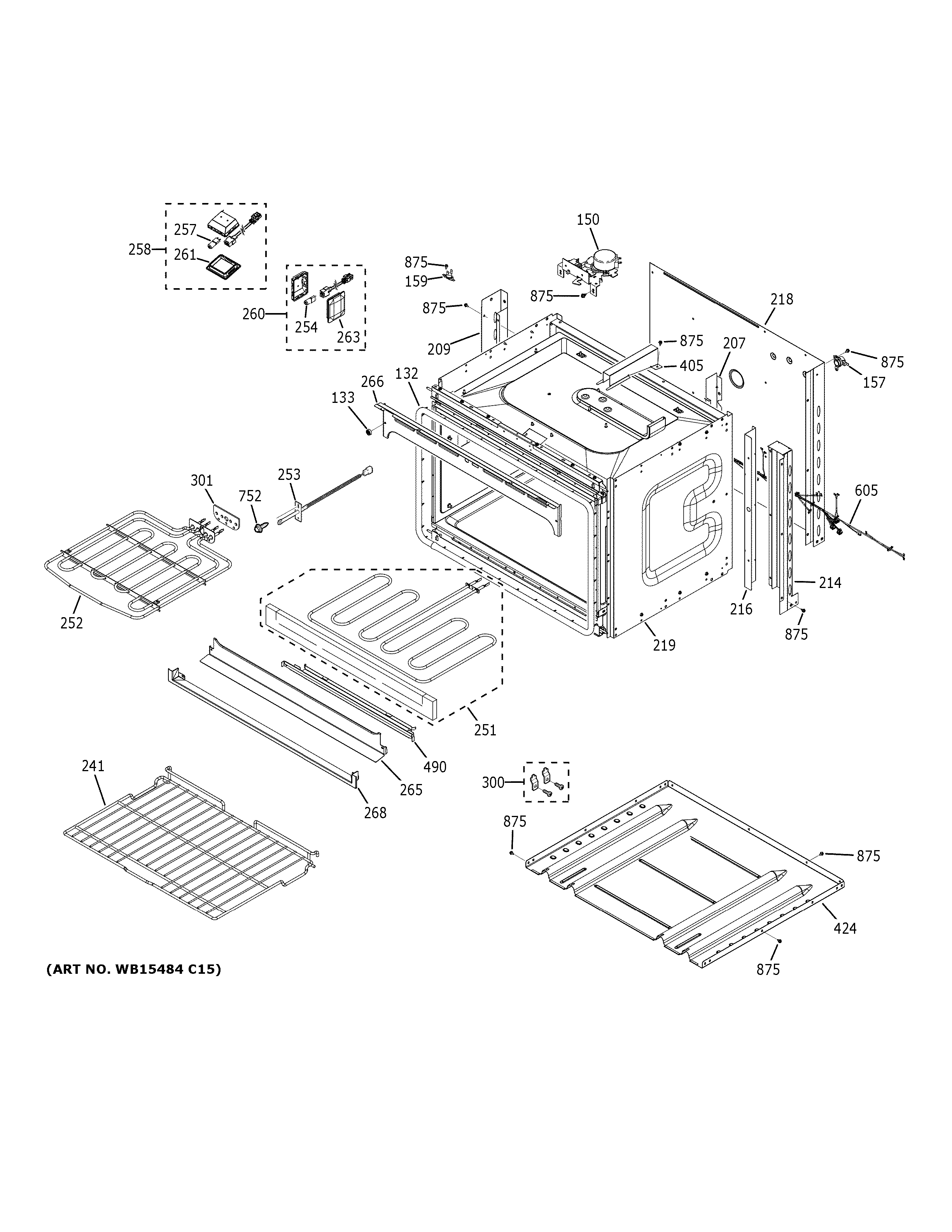 GE JKD5000DN1BB lower oven diagram