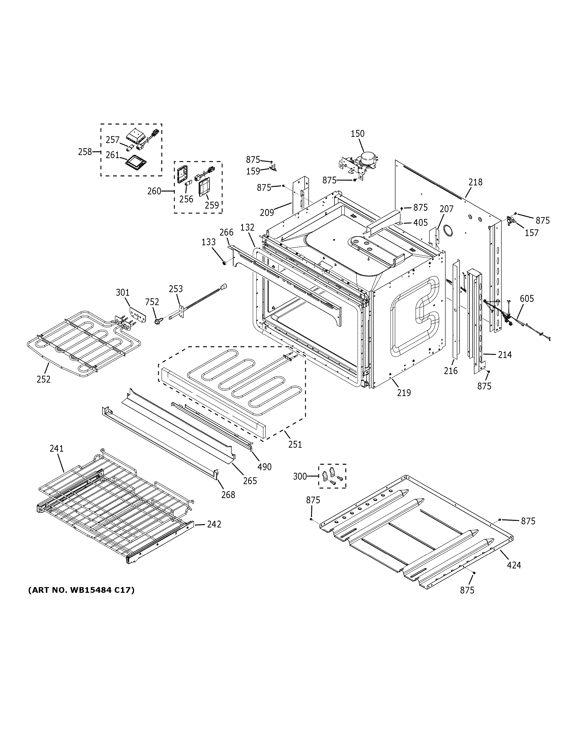 GE PKD7000SN1SS lower oven diagram