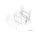 GE PTD7000SN1SS upper door diagram
