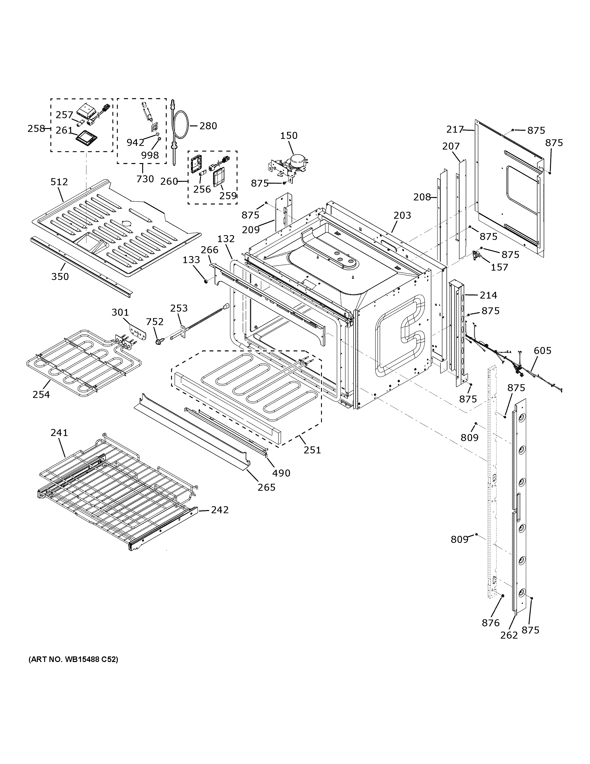 GE PTD7000SN1SS upper oven diagram