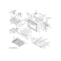 GE PTD7000SN1SS lower oven diagram