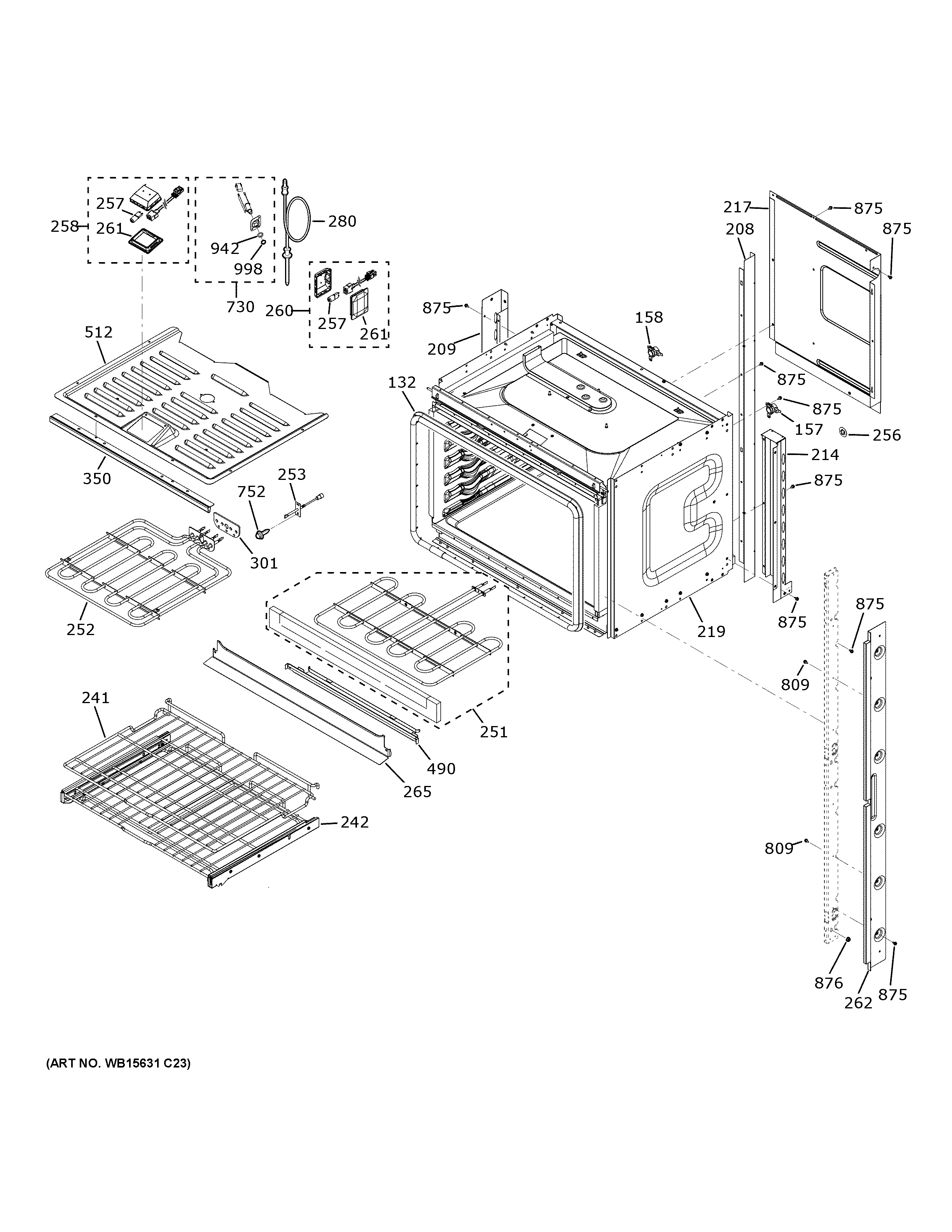 GE PTD9000SN1SS upper oven diagram