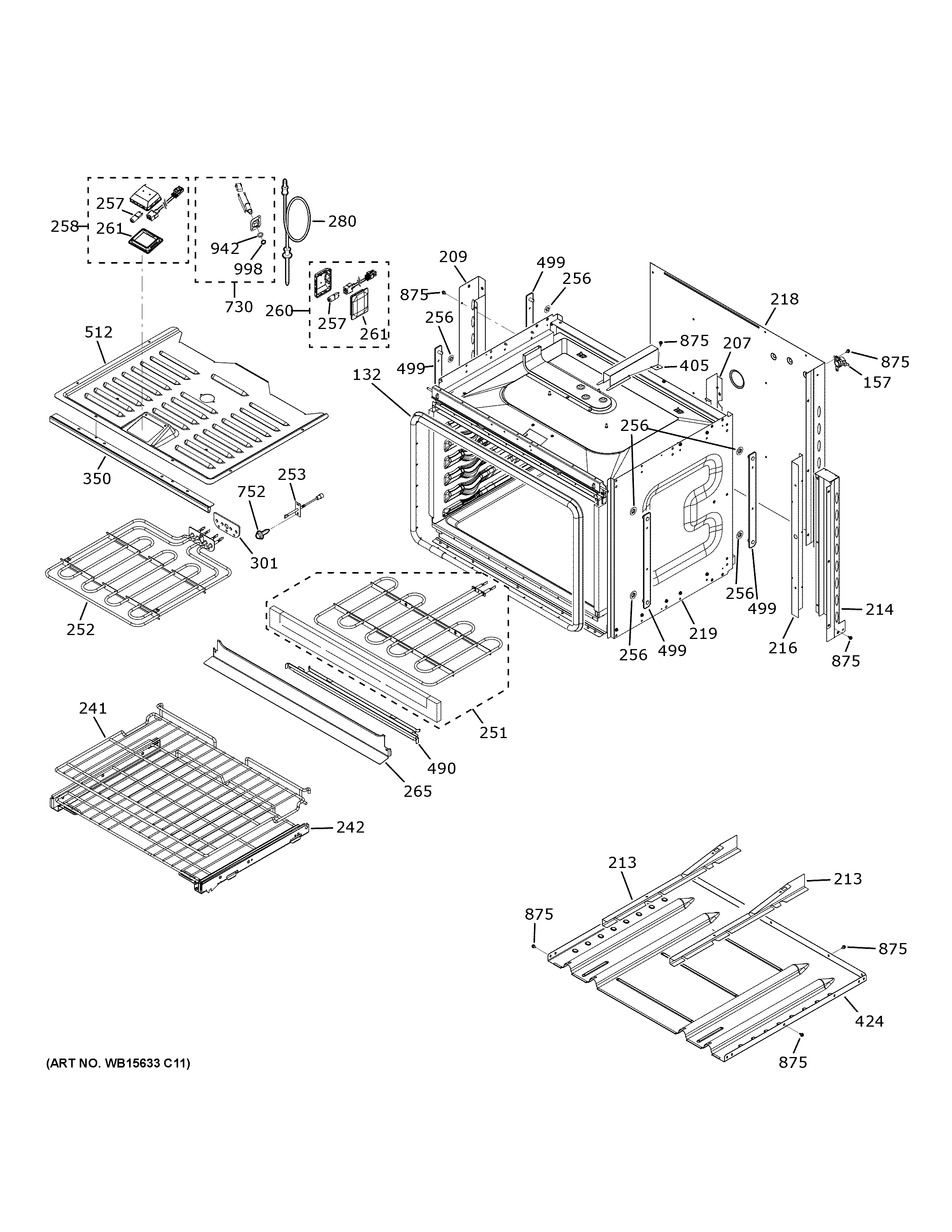 GE PTD9000SN1SS lower oven diagram