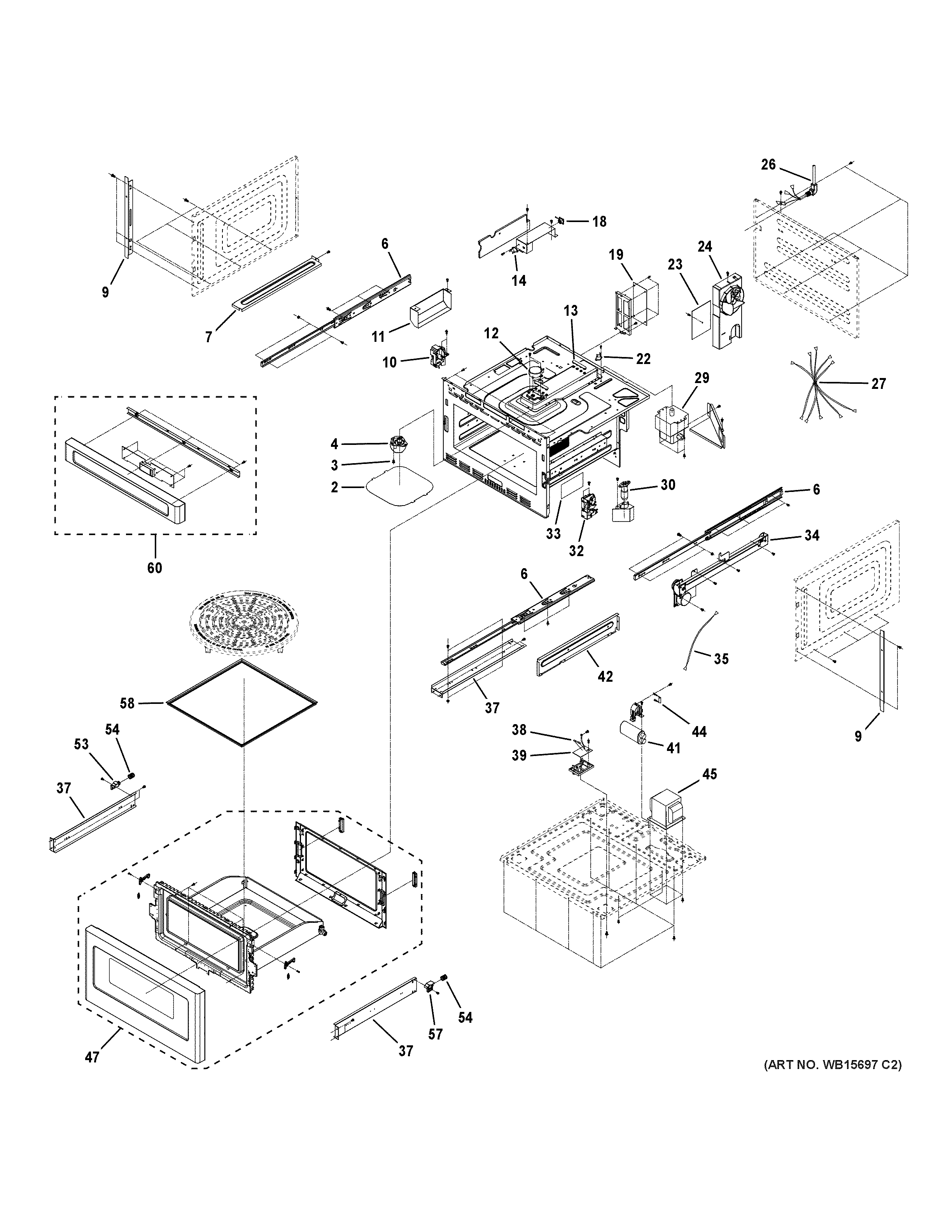 GE ZWL1126SRSS microwave diagram
