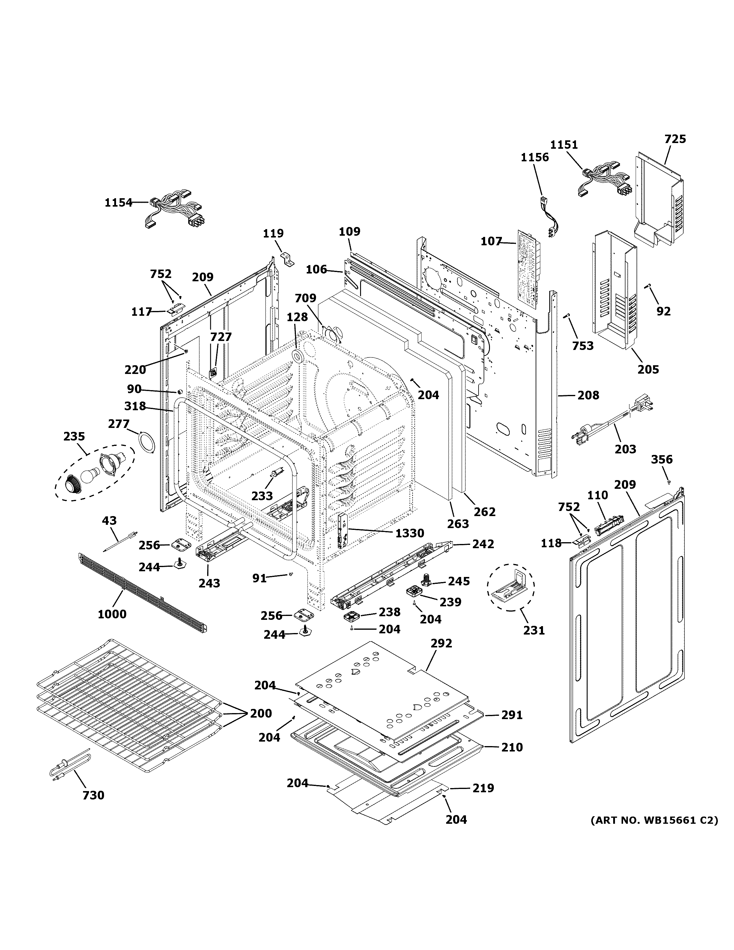 Haier QGSS740RN1SS body parts diagram