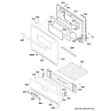 GE JGBS10DEM3BB door & drawer parts diagram