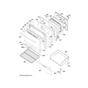 GE JGB645SEK3SS door & drawer parts diagram