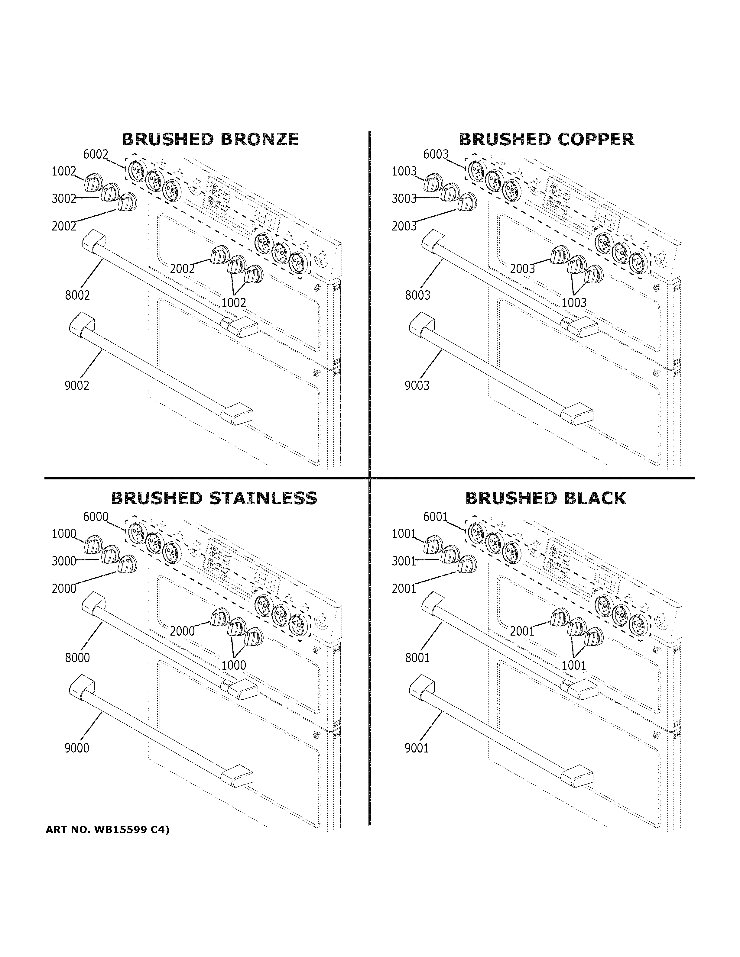 GE CGS750P4M3W2 cafe customization diagram