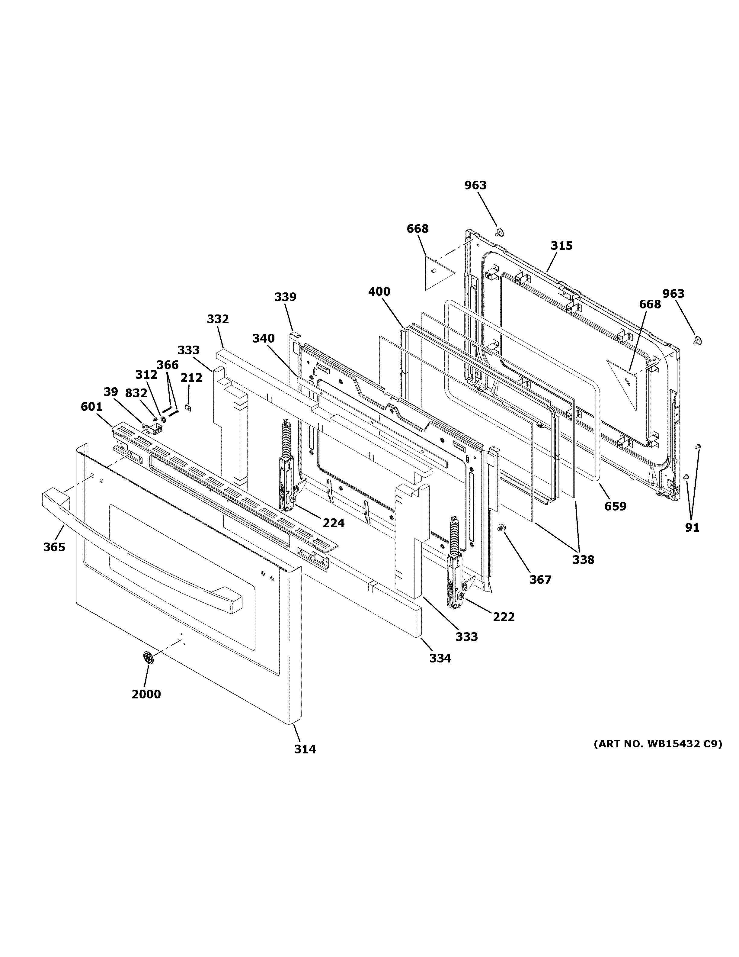 GE JGBS86EP1ES lower door diagram