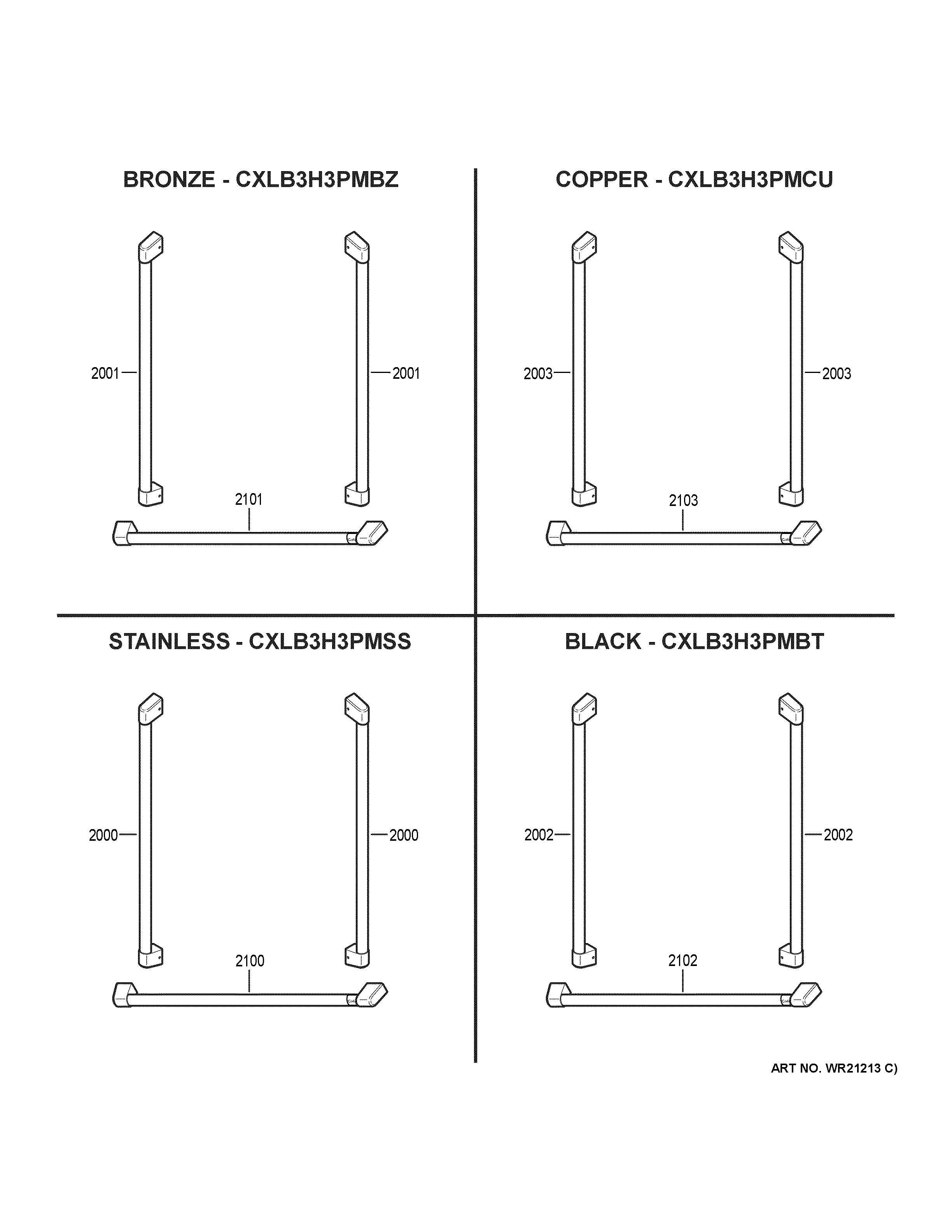 GE CYE22UP2MKS1 cafe customization diagram