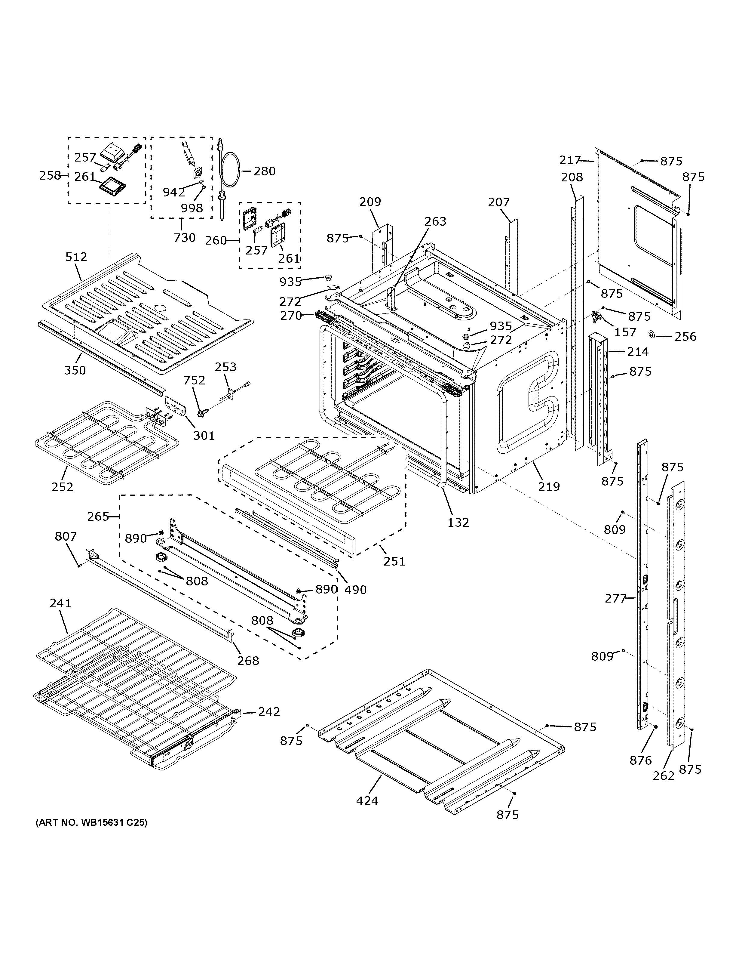 GE CTD90FP4N1W2 upper oven diagram