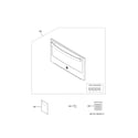 GE JT3800SH4SS microwave door diagram