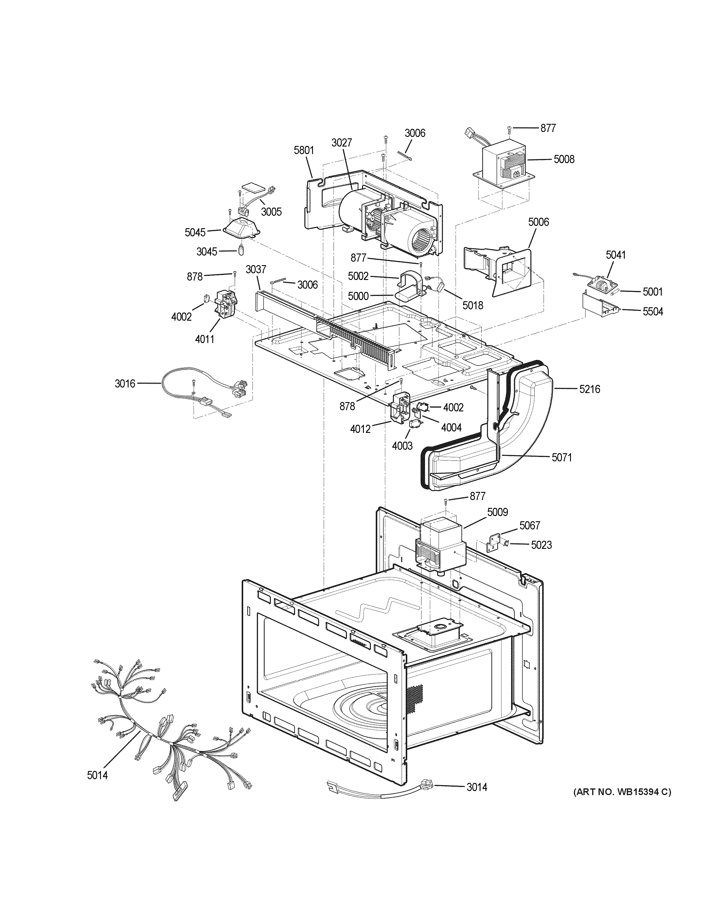 GE JT3800SH6SS insulator parts diagram