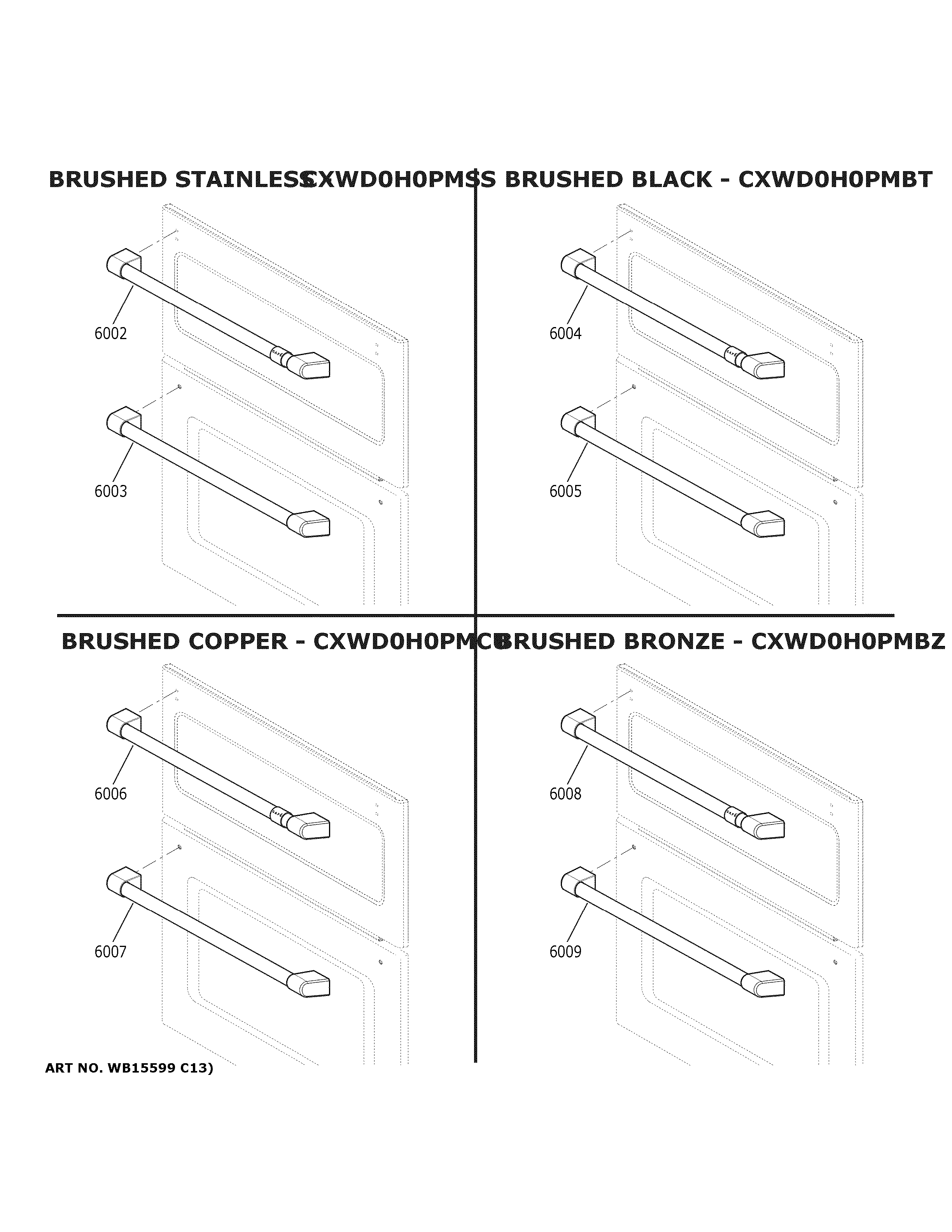 GE CTC912P2N1S1 cafe customization diagram