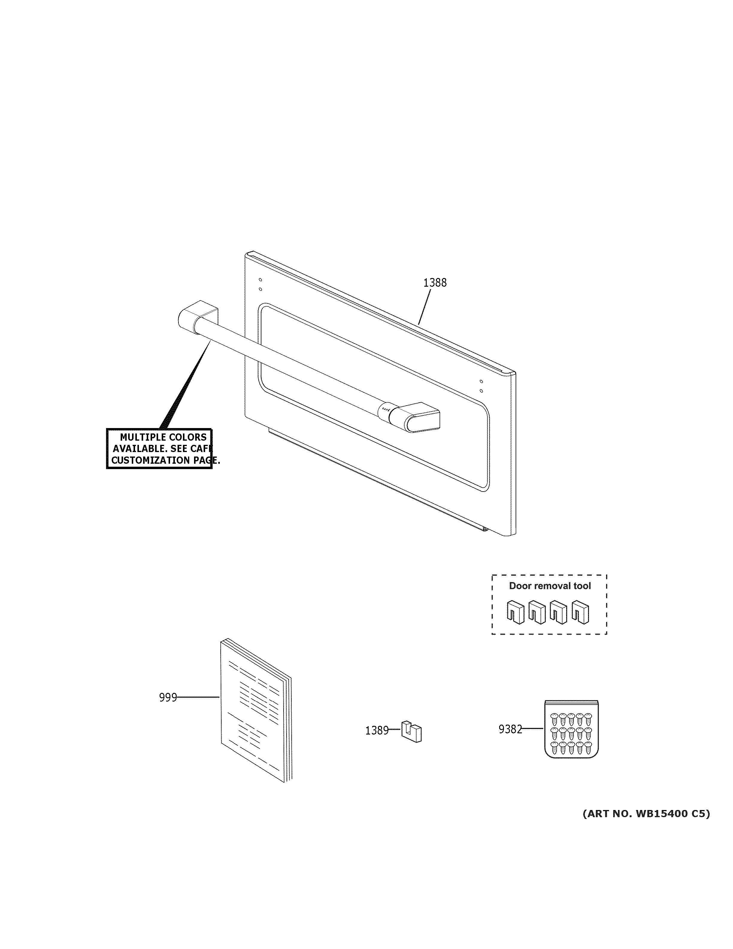 GE CTC912P2N1S1 microwave door diagram