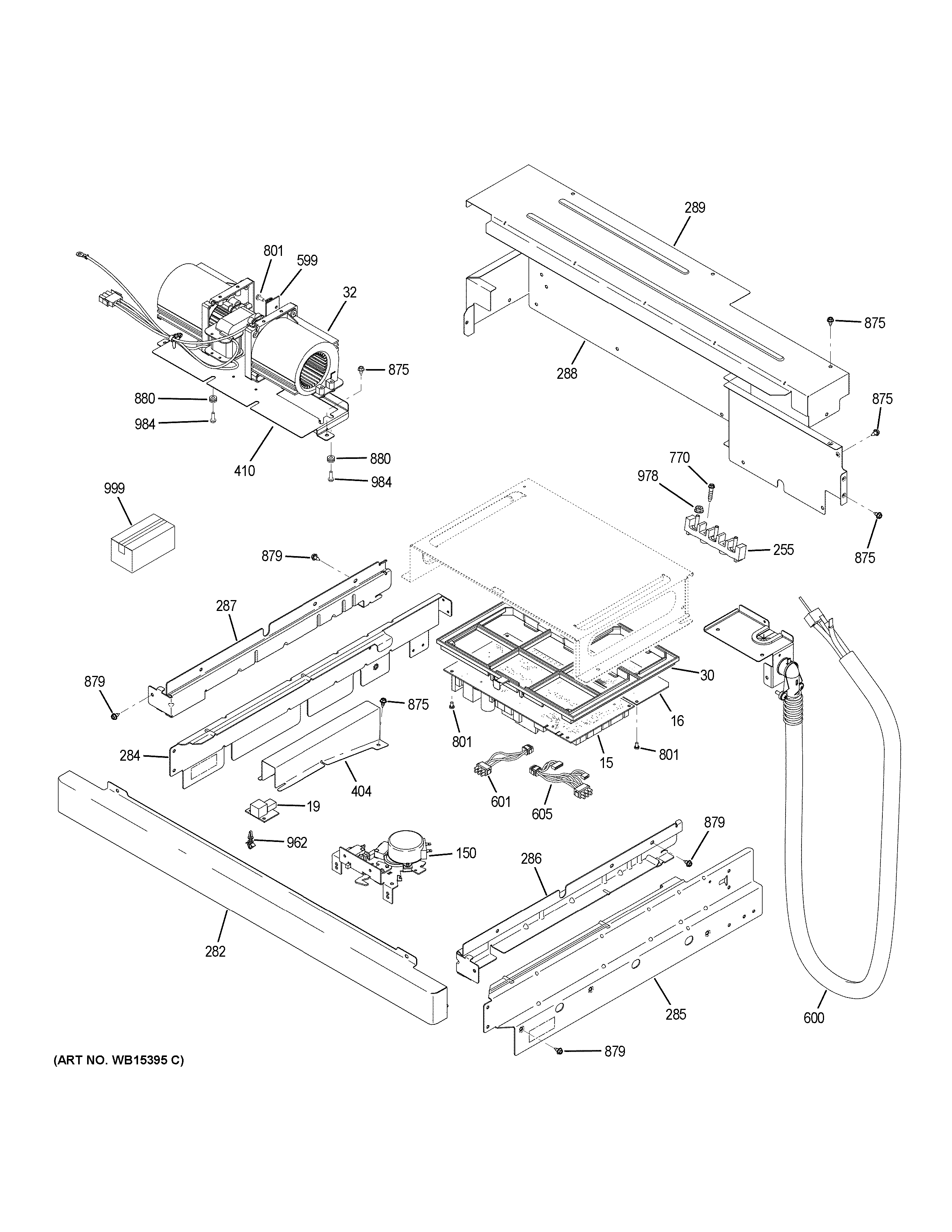 GE CTC912P2N1S1 center spacer diagram