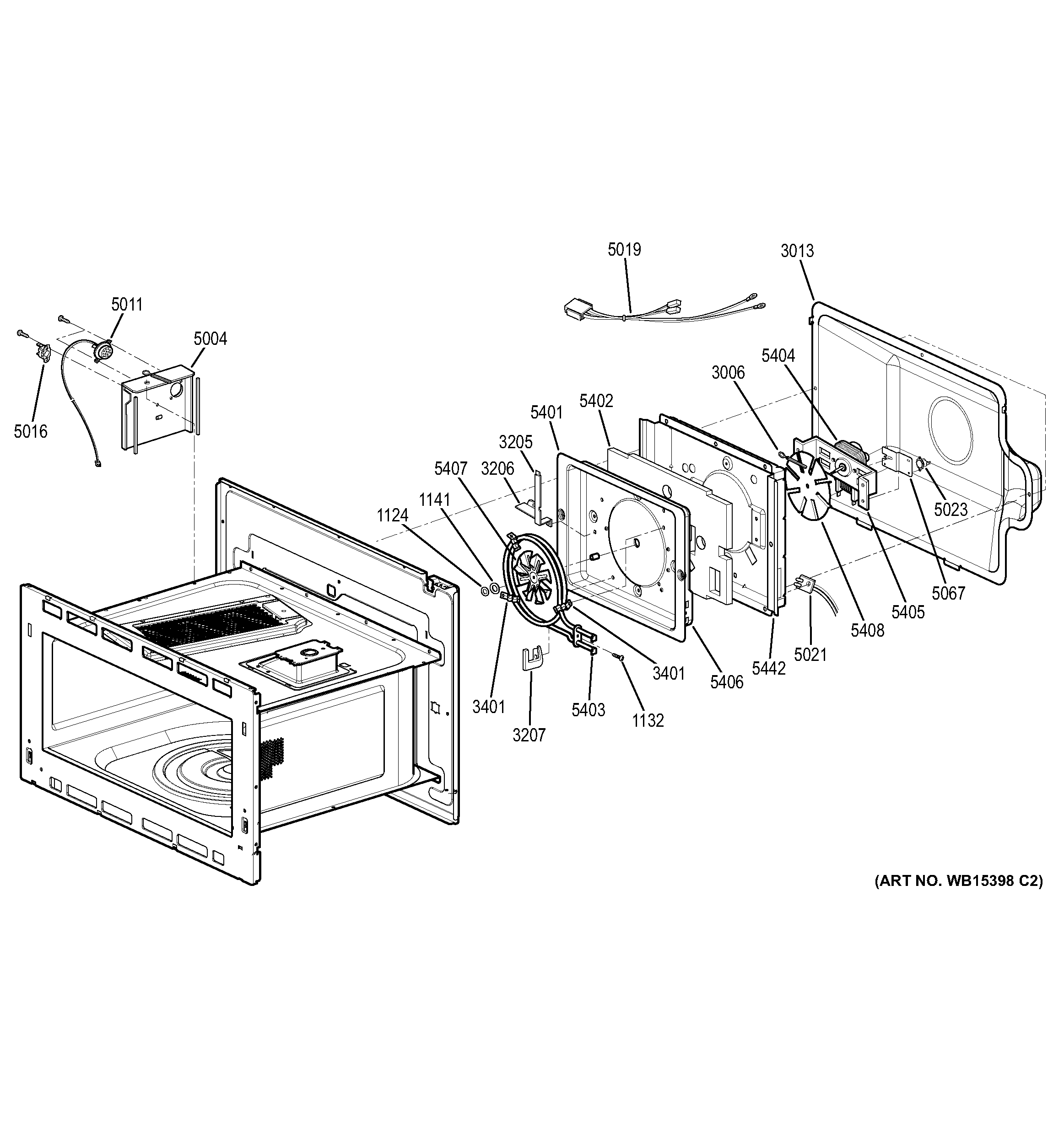 GE PT9800SH1SS interior parts diagram