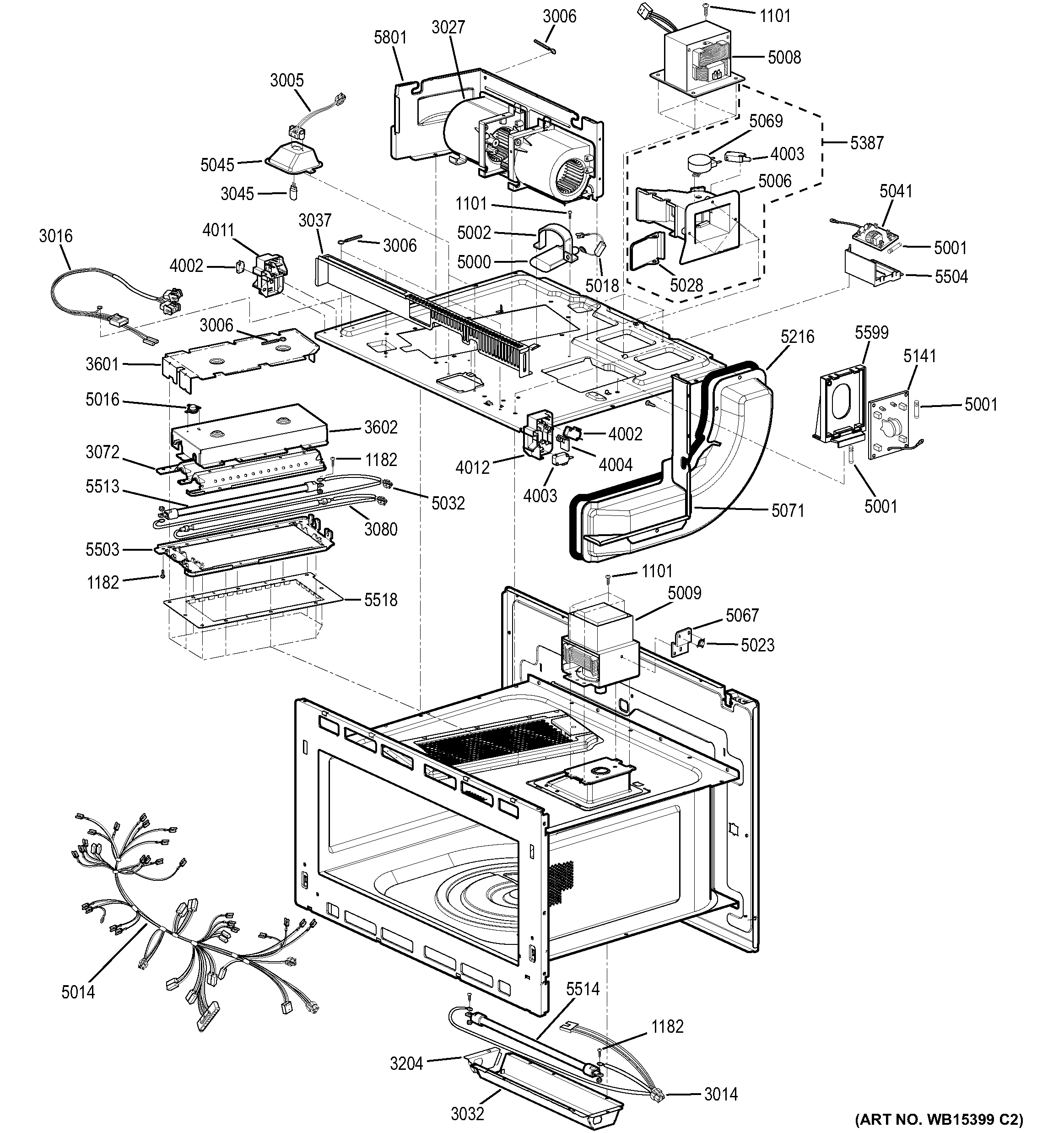 GE PT9800SH1SS insulator parts diagram