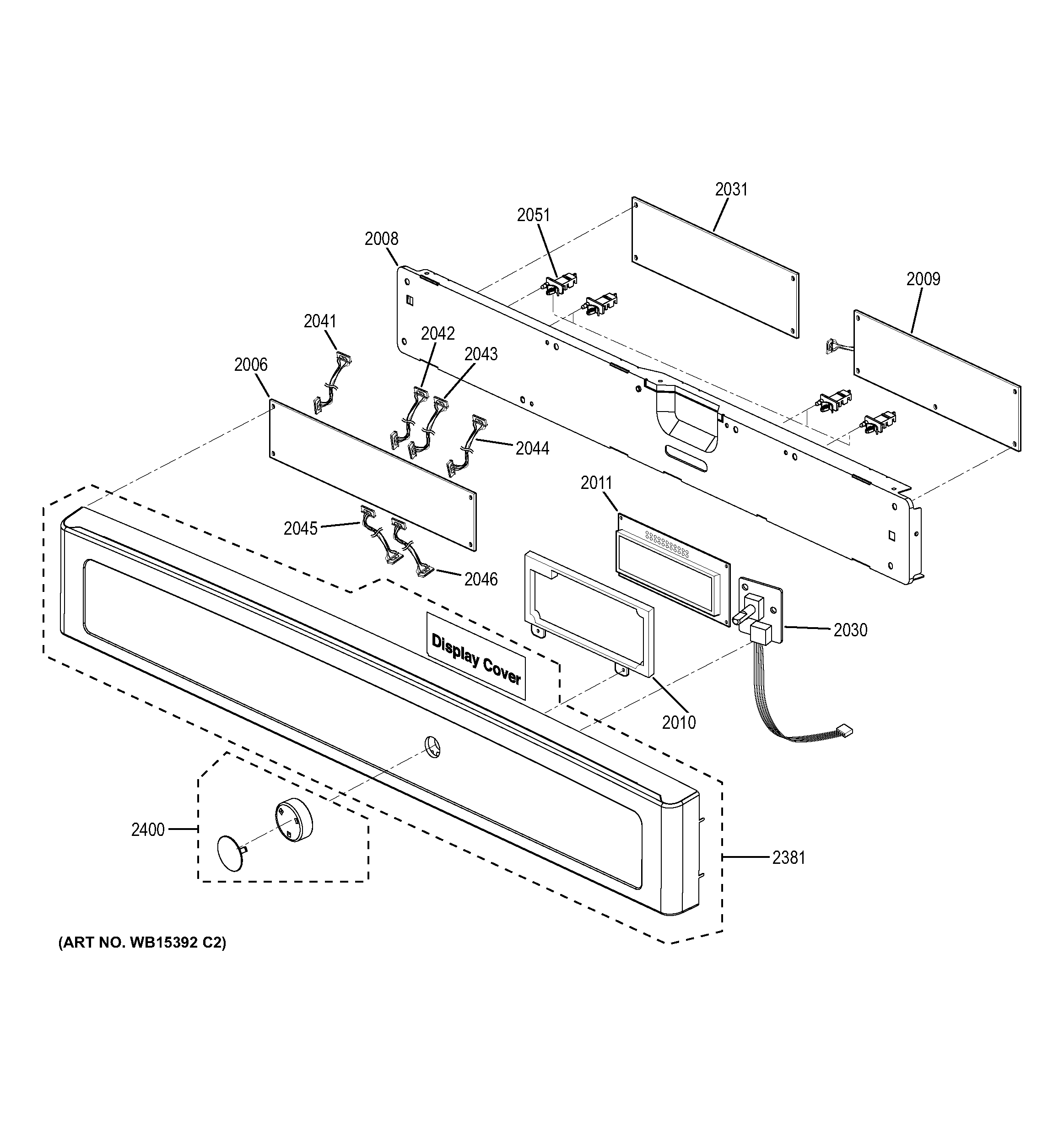 GE PT9800SH3SS control panel diagram