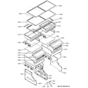 GE ZIC360NHARH shelves & drawers diagram