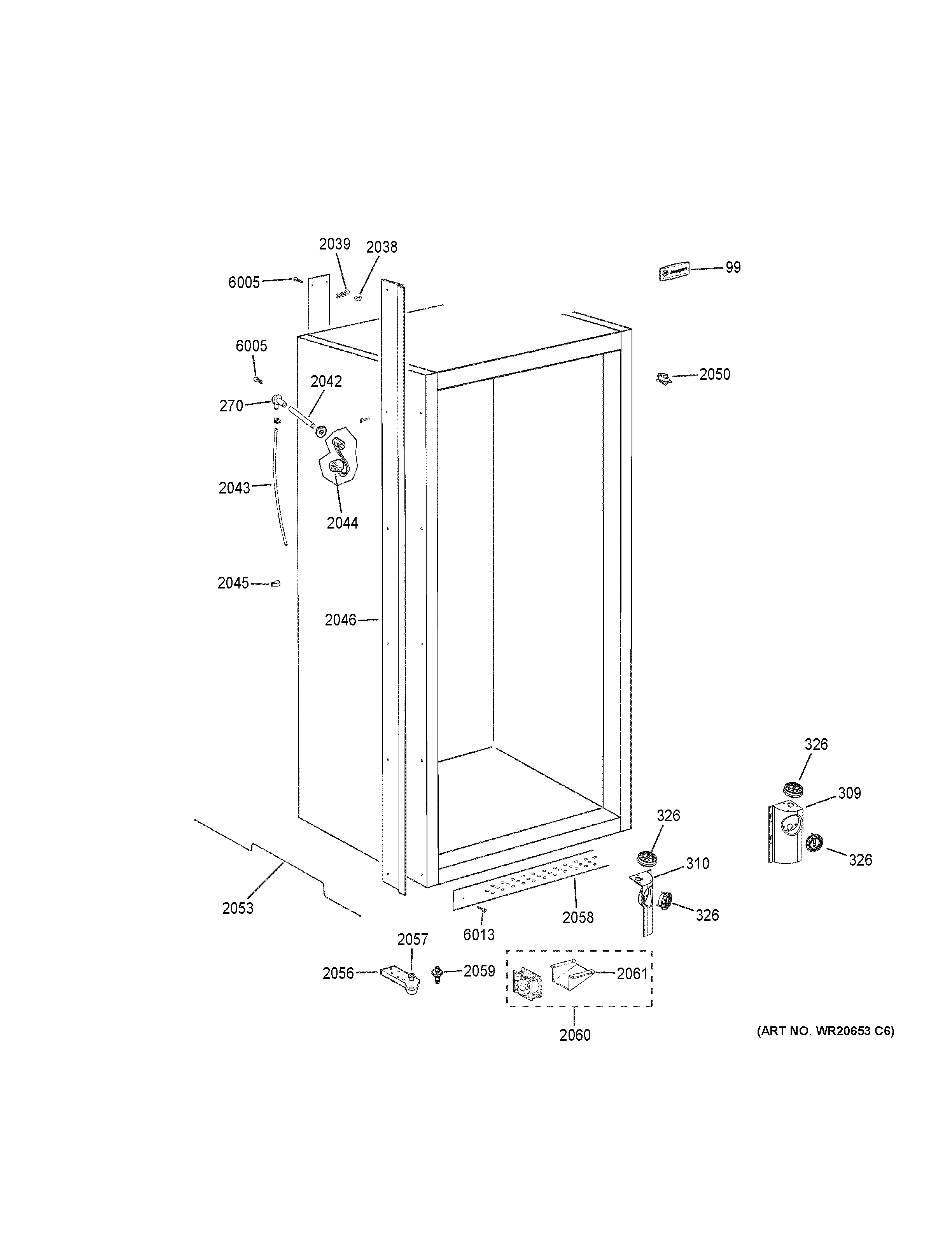GE ZIFP360NHALH cabinet (2) diagram