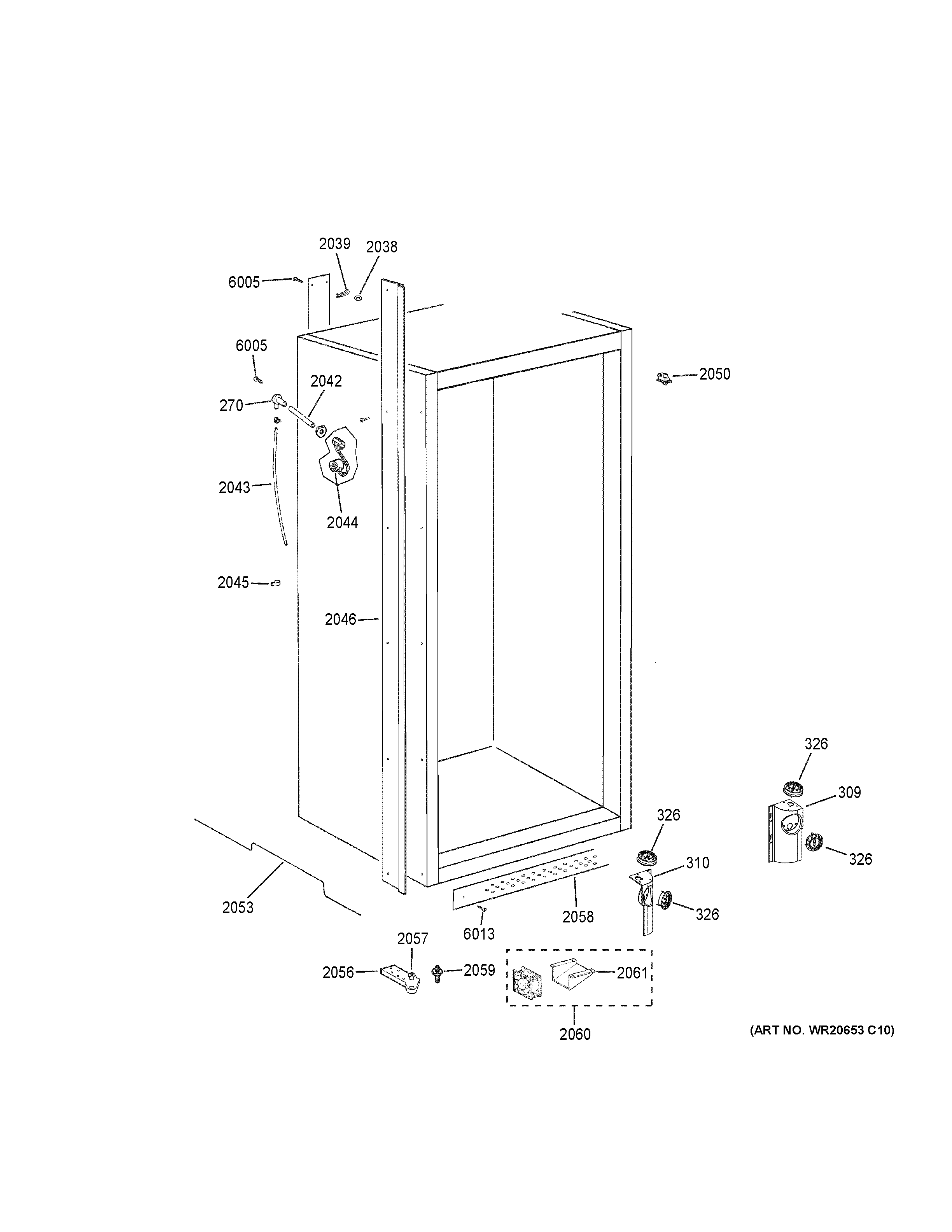 GE ZIFP360NHBLH cabinet (2) diagram