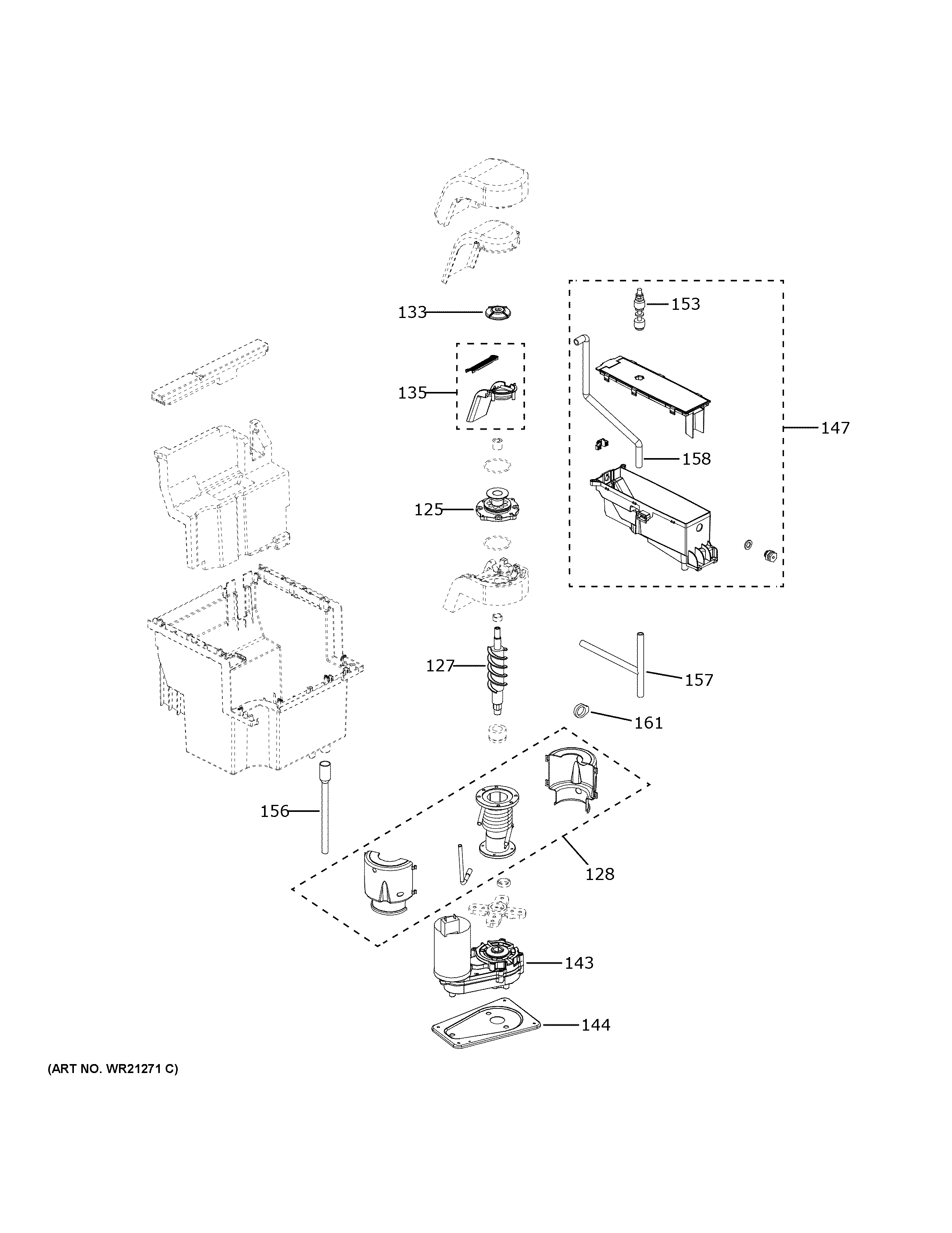 GE UNC15NPRBII ice maker diagram