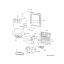 GE CVE28DM5NS5 ice maker & dispenser diagram