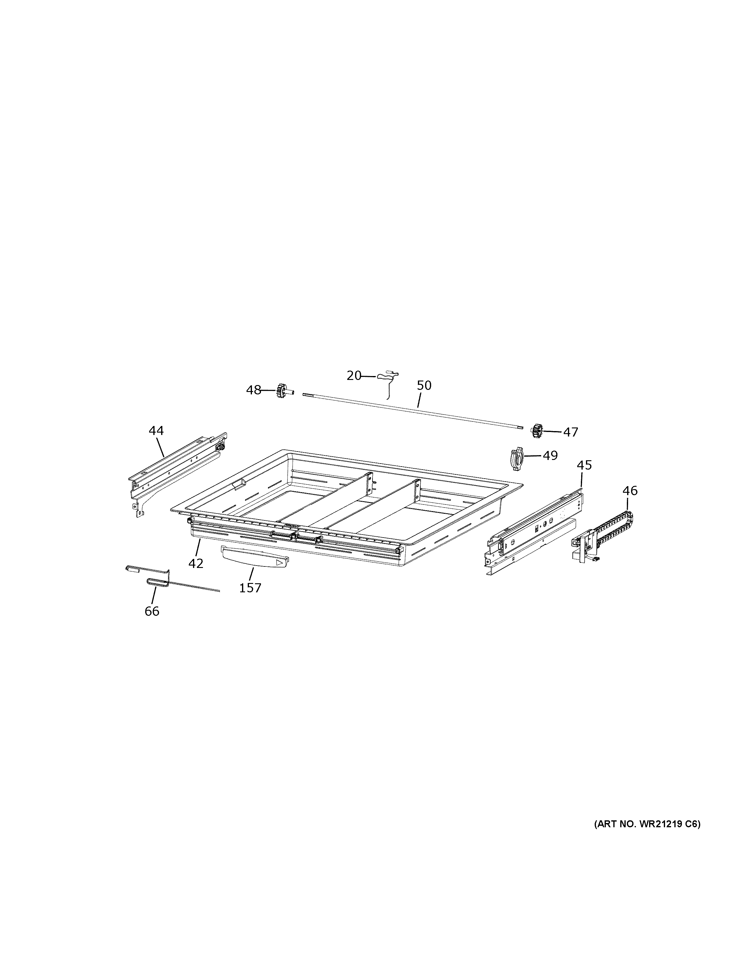 GE CVE28DP4NW2 cafe convertible shelves diagram
