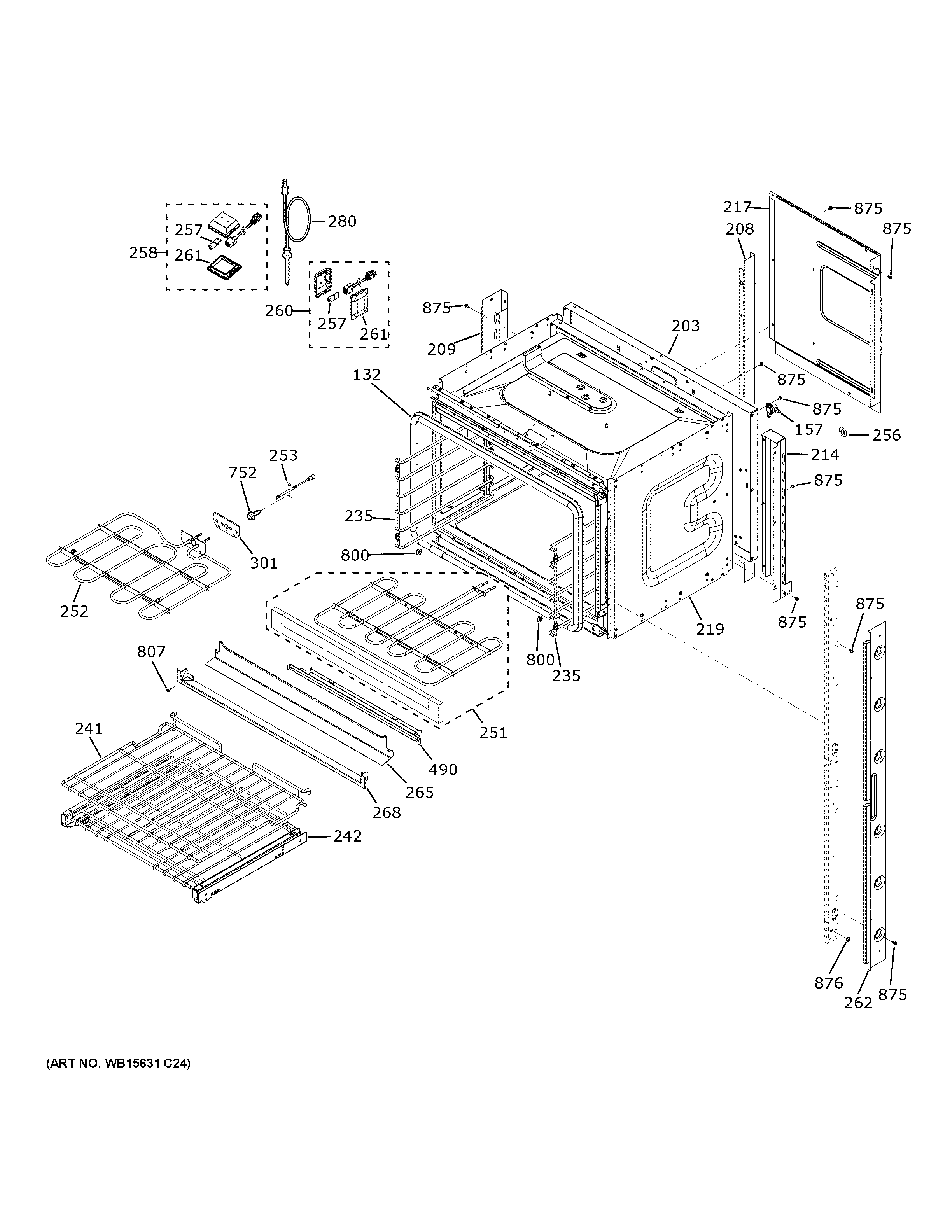 GE ZKD90DPSN1SS upper oven diagram