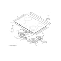 GE JD630ST1SS cooktop diagram