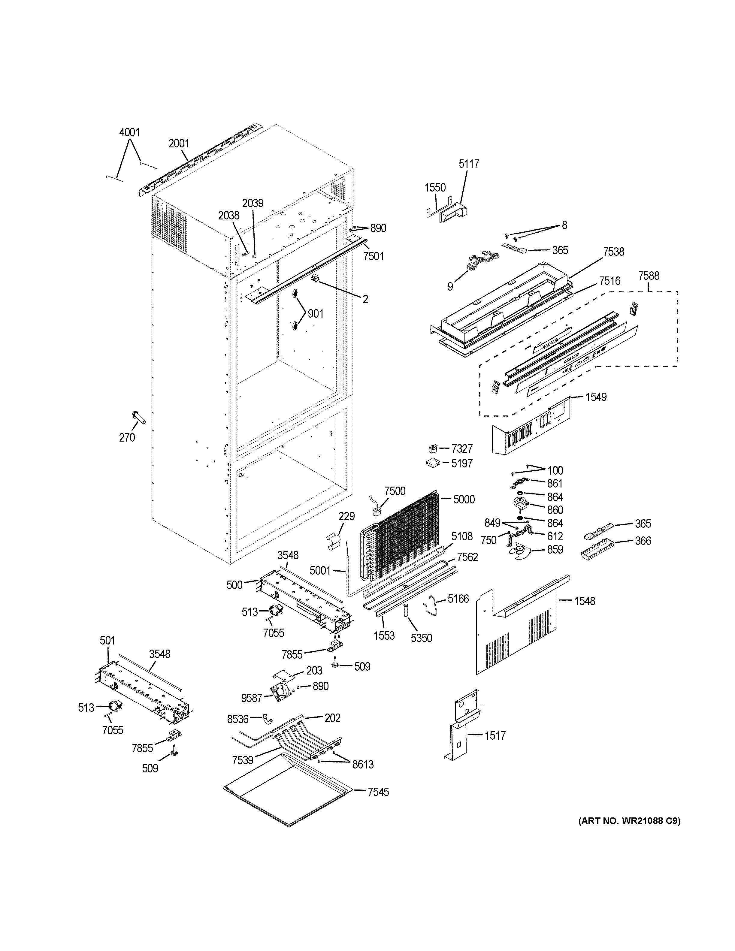 GE ZIC360NHDRH cabinet (1) diagram