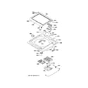 GE GTW680BSJ3WS top panel & lid diagram