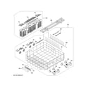 GE ZDT985SIN8II lower rack assembly diagram