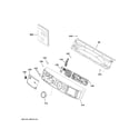GE GFD65ESPN0SN controls & backsplash diagram