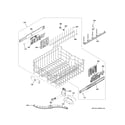 GE PDT785SYN8FS upper rack assembly diagram