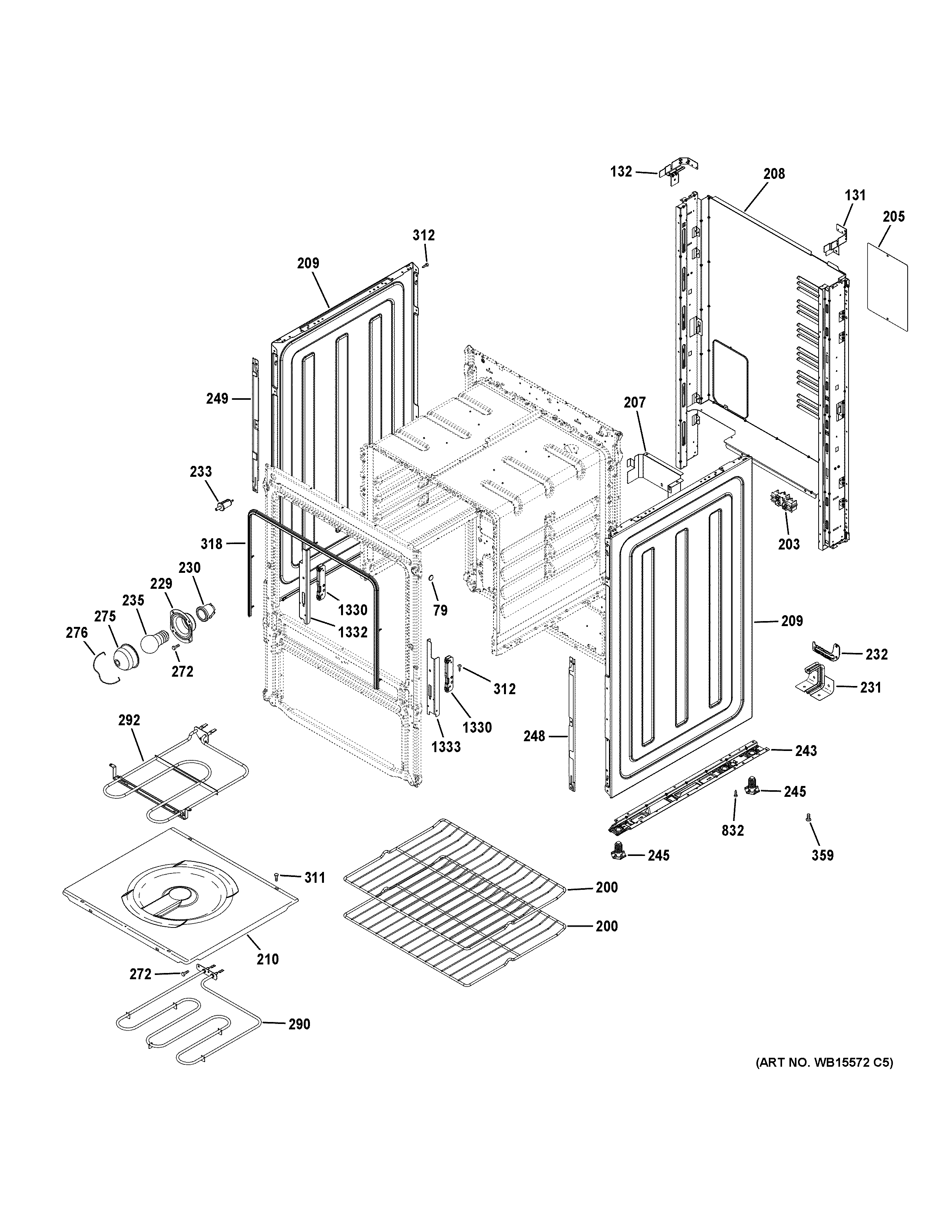 Haier QAS740RM3SS body parts diagram